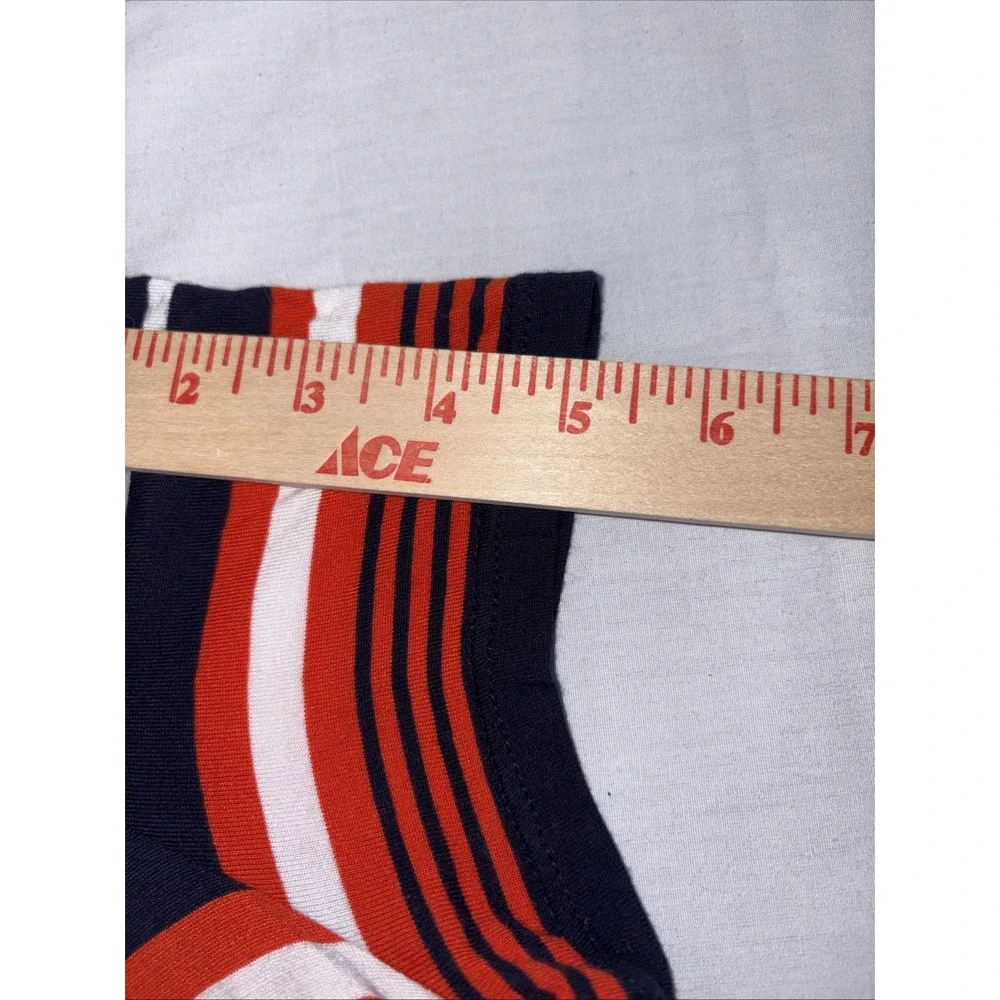 Michael Kors Cold Shoulder Striped Dress Orange Blue White Womens Small